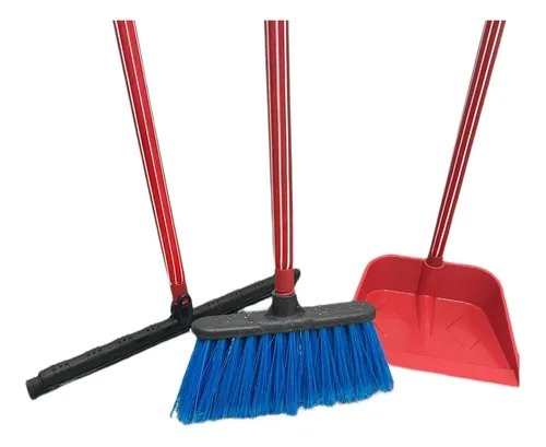 Kit 1 Vassoura+ 1 Rodo + 1 Pá **direto Da Fabrica**
