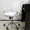 Cadeira de escritório Pctop Office Fit 1001 9050 ergonômica branca com estofado de mesh y tecido