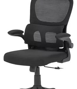 Cadeira Escritório Ergonômica Genebra B500 Luvinco Cor Preto Com Suporte Lombar Estofado Mesh
