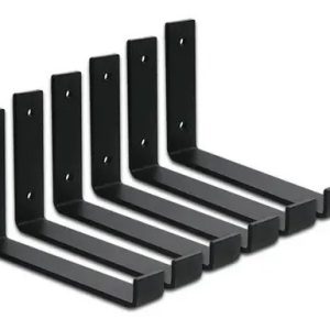 Kit 6 Unid Mão Francesa Invertida Para Tábua 30cm Industrial