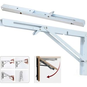 Suporte Mão Francesa Articulada Dobrável Cantoneiras 45cm