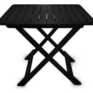 Mesa dobrável de Plástico Homeshop Color Preto Arqplast Simil Madera Arqplast