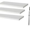 Kit 3 Prateleiras Mdf 60x20 Suporte Invisível - Decoração