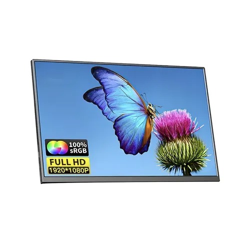 Monitor Gamer Portátil Full Sllin Viagens Trabalho Tipe-c Hdmi Cor Preto Tomate MTM-1506