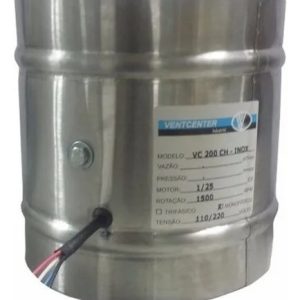 Exaustor De Churrasqueira Inox - 20x20cm - 1/25hp - 220v