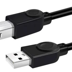 Cabo Usb Tipo B Para Impressora Scanner 3 Metros Universal Cor Preto