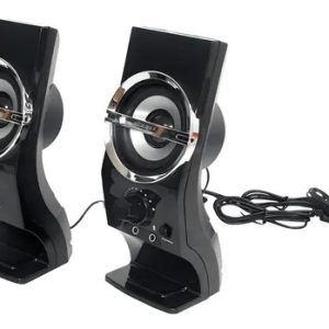 Caixa De Som Mini Auto Falante Notebook Pc Knup Kp-7024 5w Cor Preto