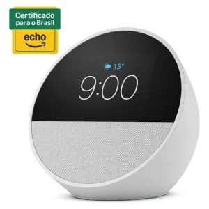 Echo Spot 2024 Com Alexa Despertador Inteligente Branco