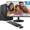 Computador Completo BluePC Office, Intel Core i5 3.60Ghz, 16Gb Ram, 256Gb Ssd, Monitor 23" Full HD 75Hz Hdmi, Mouse