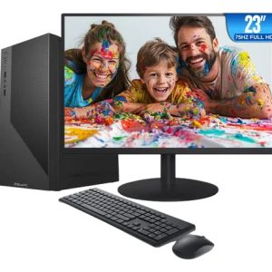 Computador Completo BluePC Office, Intel Core i5 3.60Ghz, 16Gb Ram, 256Gb Ssd, Monitor 23" Full HD 75Hz Hdmi, Mouse