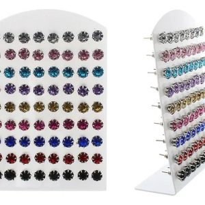 Descrição Lindo Suporte Expositor de Brinco e Colar  Material: Acrílico Branco  Modelo: Busto elegância  Medidas aproxim