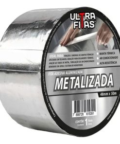 Ultra Fitas Alumínio Metalizada cor metalizada 50m x 48mm fita adesiva Isolante