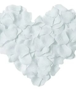 1.000 Pétalas De Rosas Artificiais Branco Brancas Seda Noiva