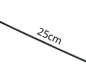 Ganchos para Painel 100 Unidades Canaletado 4,40 mm 25 cm Cor Preto