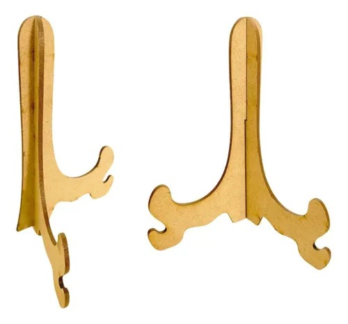 Kit 10 Suporte 16x20 Cm Mdf Cru Placa Prato Quadro Quadrinho