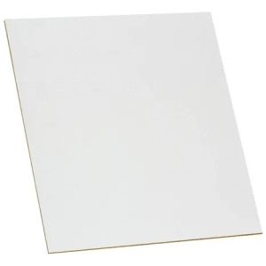 Kit Chapa 1 Face Madeira Mdf Branco 60x40 Recorte Placa 3mm