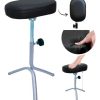 Mbm Decor Suporte Tripé Manicure Apoio Pernas Para Pedicure Almofada Negro