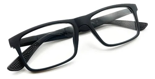 Óculos Sem Grau Armação Emborrachada Tr90 Com Mola Na Haste