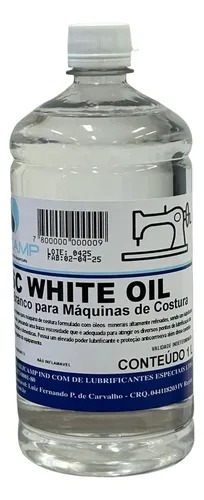 Óleo Branco Para Máquina De Costura Industrial E Doméstica Silicamp 1 L