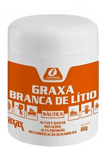Graxa Branca De Lítio Náutica Profissional Garin 80g