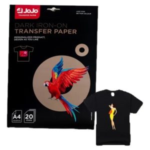 20 Folhas Papel Transfer Dark Bright P/tecido Escuro A4 Jojo Cor Branco