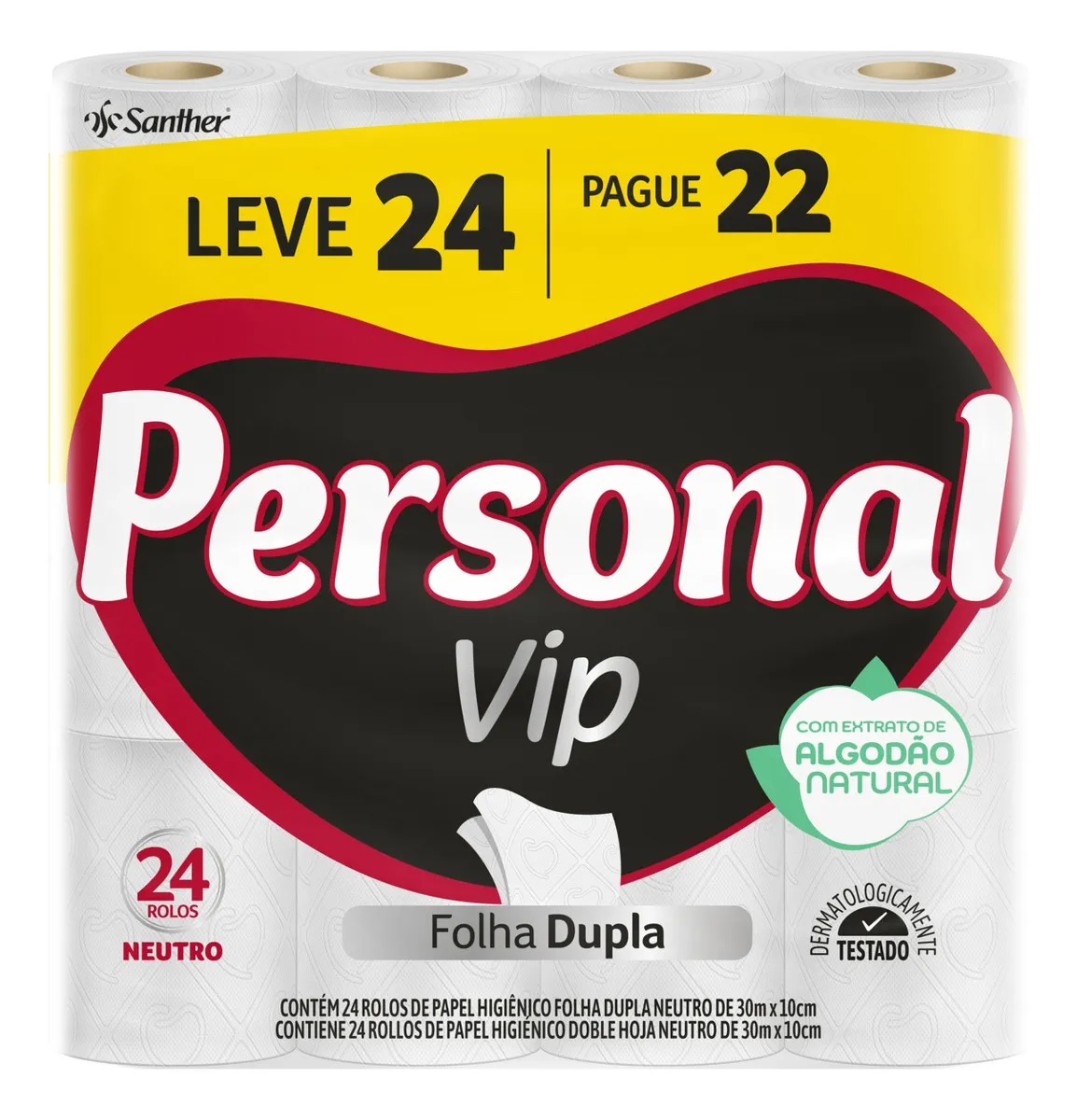 Papel Higiênico Vip Leve 24 E Pague 22 Personal
