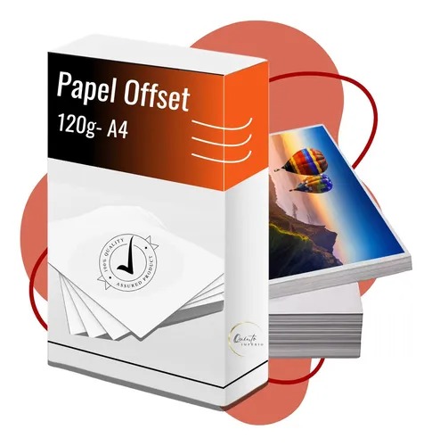 Papel Offset 120g Premium 500 Folhas A4 Branco Sulfite