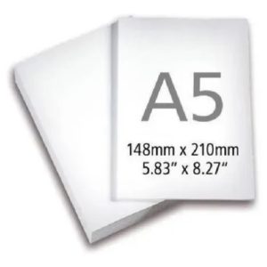 Papel Sulfite Resma 500fls A5 Impressão, Rascunho, Anotação Cor Branco