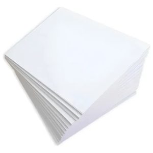 500 Folhas Papel Couche 90g A5 Brilho Dupla Face Premium Branco