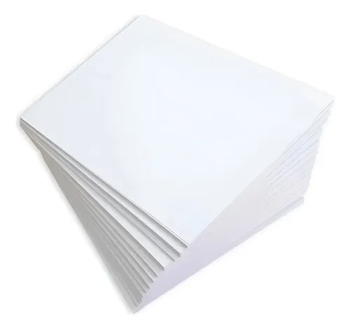 500 Folhas Papel Couche 90g A5 Brilho Dupla Face Premium Branco