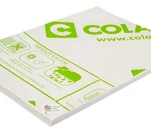 200 Folhas Couche Adesivas A3 Brilho Impressão Laser Branco