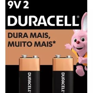 Bateria Alcalina 9v Duracell Com 2 Unidades
