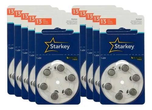 60 Baterias Aparelho Auditivo S 13 Pr48 Starkey