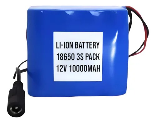 Bateria Lítio Recarregável 12v 10a C/ Bms + Carregador