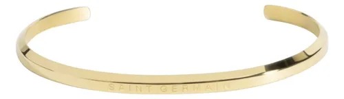 Pulseira Bracelete Dourado Saint Germain Aço Inoxidável Comprimento 6.5 Cm Diâmetro 6.5 Cm