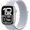 Apple Watch Series 10 GPS • Caixa prateada de alumínio – 42 mm • Pulseira loop esportiva nuvem azul - Distribuidor Autor