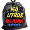 Saco De Lixo 150 Litros Reforçado Grosso Cor Preto