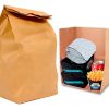 Saco Delivery Papel P 20x25x13cm 100und Kraft Resistente ideal para alimentos