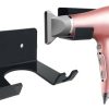 Kit 3 Suporte Porta Secador Cabelo E Cabo Fixa Parede