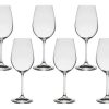 Jogo 6 Taças Cristal Com Titanium Vinho Branco 350ml Bohemia Cor Transparente