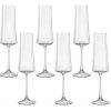 6 Taças De Cristal Para Champagne 210ml Linha Xtra Bohemia