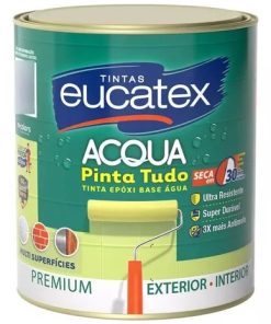 Tinta Para Azulejos Epóxi Base Água Eucatex 900ml Cores Cor Branco