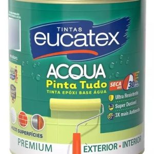 Tinta Para Azulejos Epóxi Base Água Eucatex 900ml Cores Cor Branco