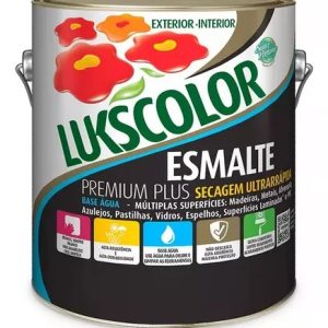 Esmalte Lukscolor Premium Plus branco Brilhante 3.6 L