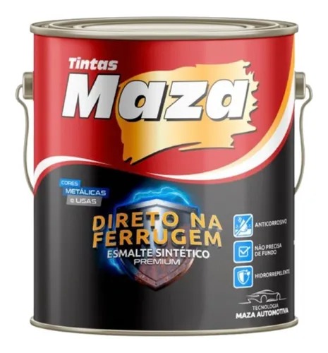 Tinta Esmalte Direto Na Ferrugem Maza Hammerite 3,6l Cores Cor Platina