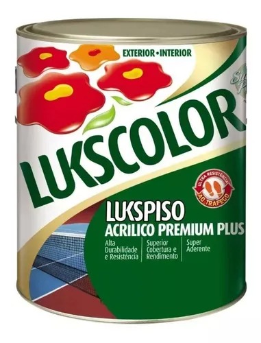 Lukscolor Lukspiso tinta piso 900ml cor cinza