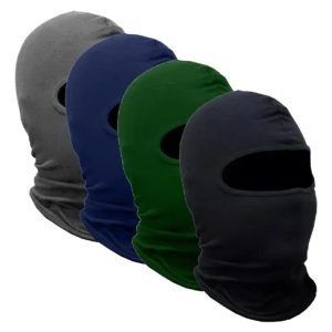 Kit 4 Balaclavas Touca Facial Protetor Solar Uv50+ Moto Cor Cores Sortidas Desenho Liso Tamanho Unico