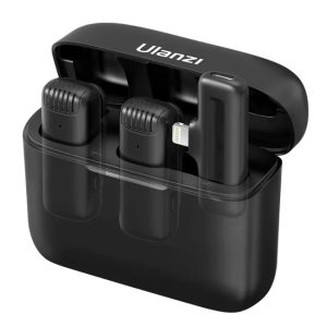Microfone de lapela sem fio Ulanzi J12 entrada Lightning