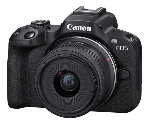 Canon EOS R50 sem espelho cor preto