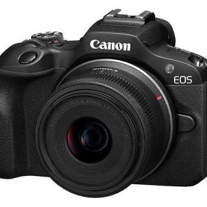 Câmera Canon Eos R100 4K 24.1mp Wi-fi/bluetooth Lente RF-S 18-45mm